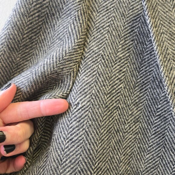 Vintage Sanger Harris Mens Wool Blazer Jacket USA Size 46 Herringbone Preppy Pro - Picture 16 of 16